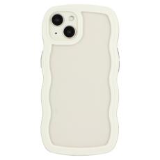  iPhone 14 Skal Wavy Hybrid Transparent/Vit