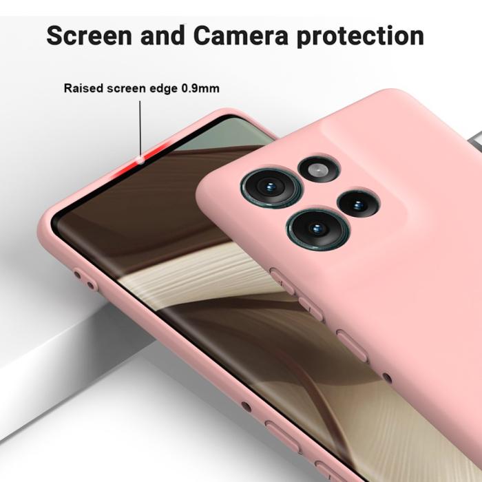 Bild 5,  Motorola Edge 50 Skal Liquid Silikon Rosa