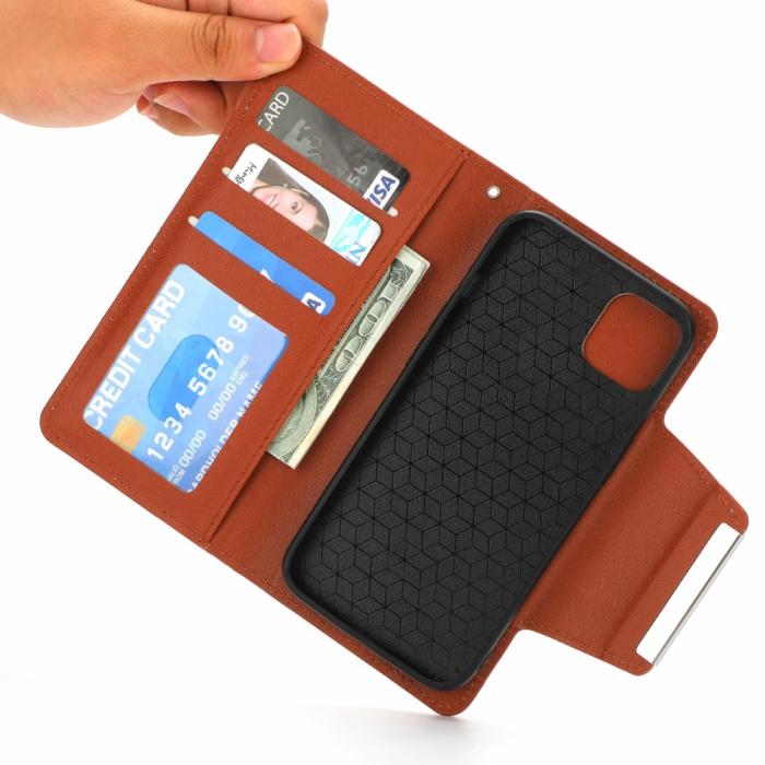 Bild 6,  iPhone 15 Plus 2in1 Magnet Fodral Brun
