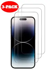  3-Pack - iPhone 15 Plus H&auml;rdat Glas Sk&auml;rmskydd