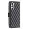  Samsung Galaxy S24 Fodral Diamond Läder Svart