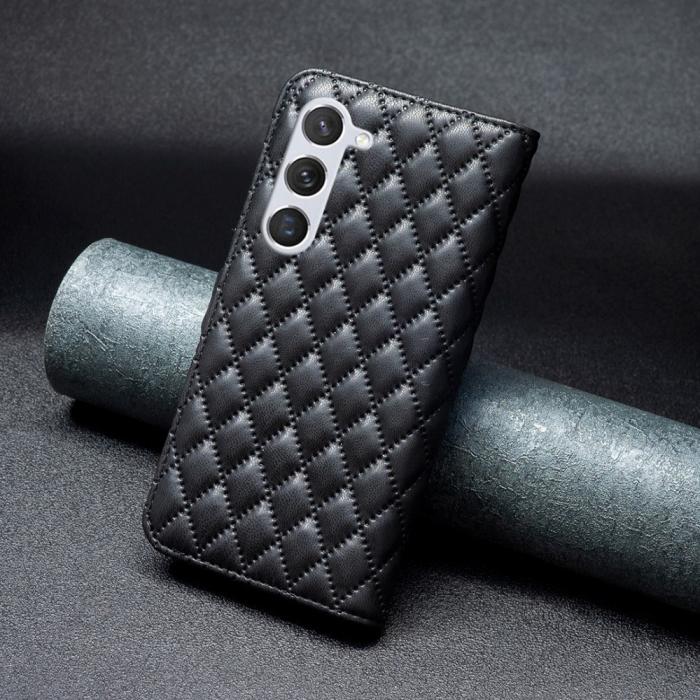 Bild 6,  Samsung Galaxy S24 Fodral Diamond Läder Svart