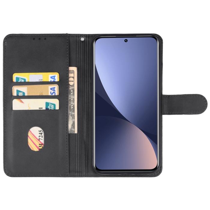 Bild 3,  Xiaomi 13 5G Fodral Solid Läder Svart