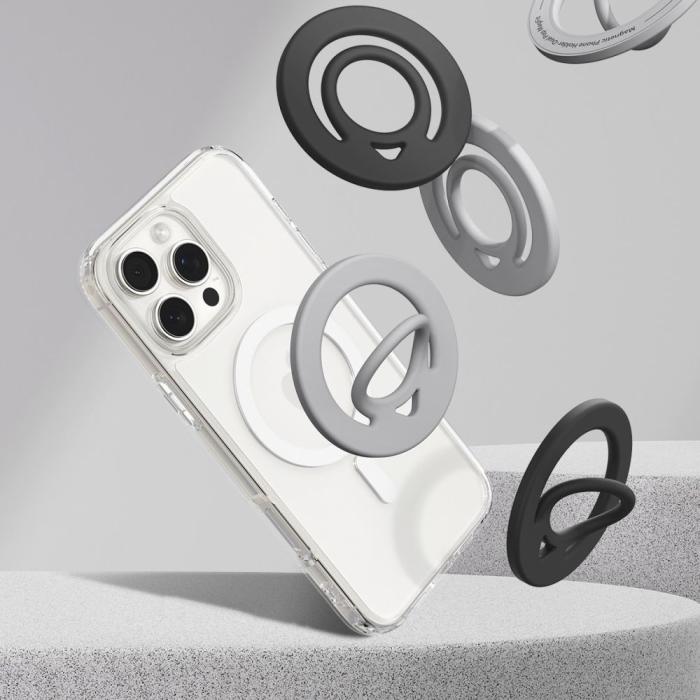 Bild 5, Spigen Spigen Magnetisk MagSafe Ringhållare Dual Pop Svart