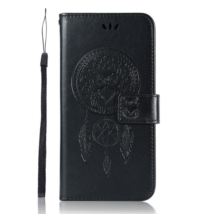 Bild 2,  Samsung Galaxy S22 Plus Fodral Owl Dreamcatcher Svart
