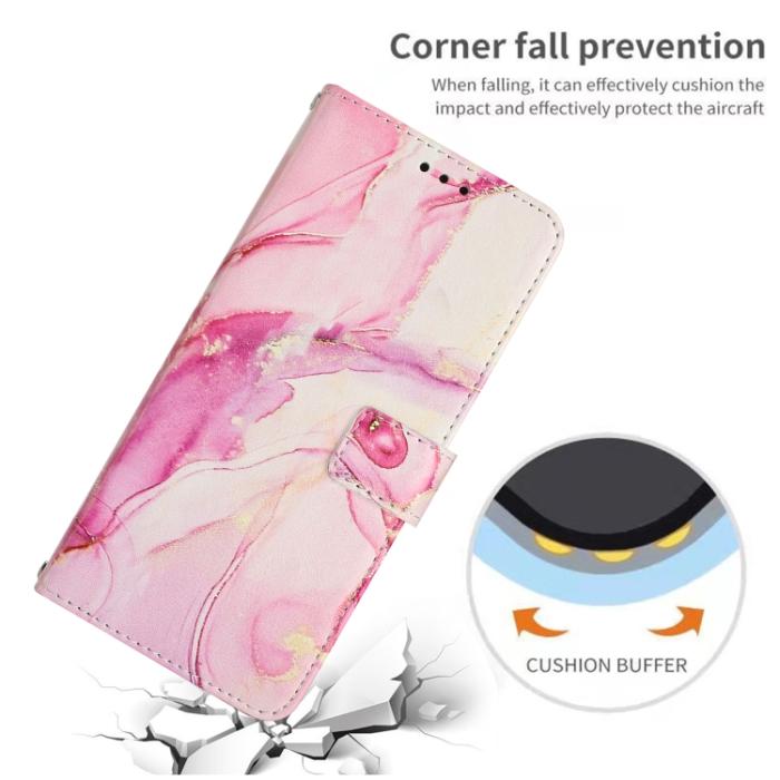 Bild 5,  Motorola Moto E13 Fodral Marmor Roséguld