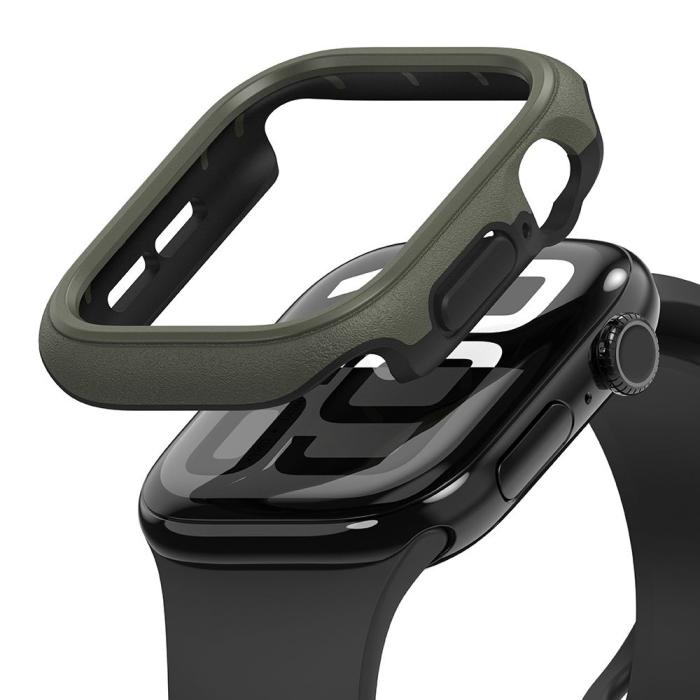 Bild 2, Ringke Ringke Apple Watch 10 (46 mm) Skal Onyx Mörk Grön