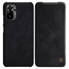 NILLKIN Xiaomi Redmi Note 10S - NILLKIN Qin L&auml;der Fodral - Svart