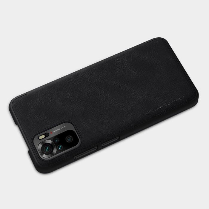 Bild 4, NILLKIN Xiaomi Redmi Note 10S - NILLKIN Qin Läder Fodral - Svart