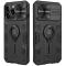 NILLKIN iPhone 13 Pro - NILLKIN CamShield Armor Hybrid Ring Skal - Svart