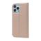  iPhone 13 Pro - Silkeslent Läder Flip Fodral - Roséguld
