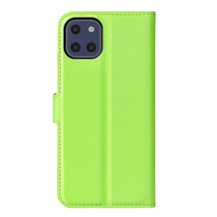 Bild 3,  Samsung Galaxy A03 Fodral Litchi Läder Grön