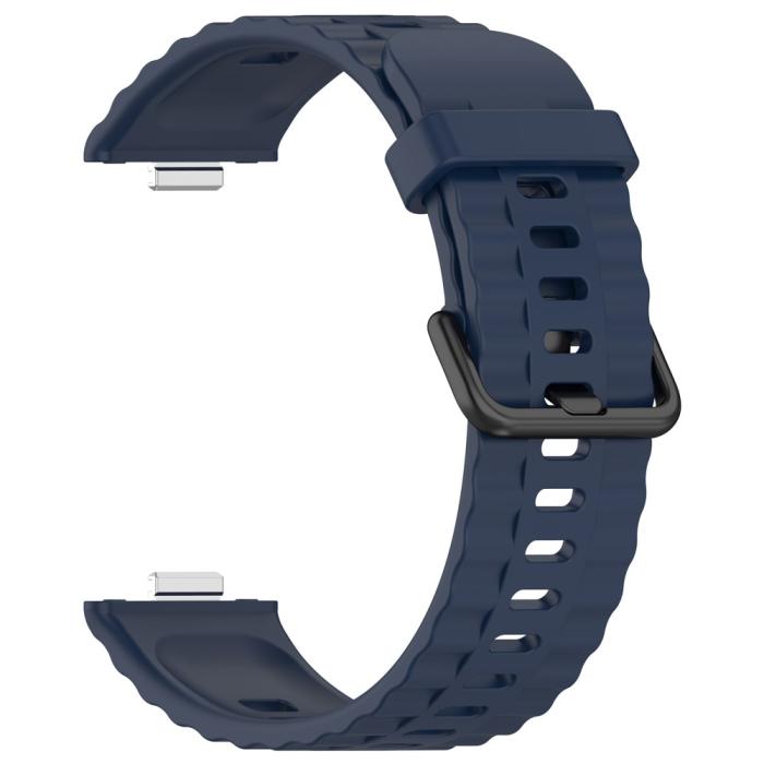 Bild 2,  Huawei Watch Fit 4 Pro / 4 / 3 Armband Silikon Mörk Blå