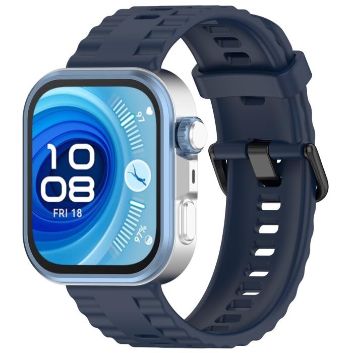 Bild 4,  Huawei Watch Fit 4 Pro / 4 / 3 Armband Silikon Mörk Blå