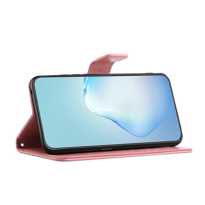 Bild 3,  Motorola Moto G86 Power/G86 5G Fodral Träd Tryck Rosa