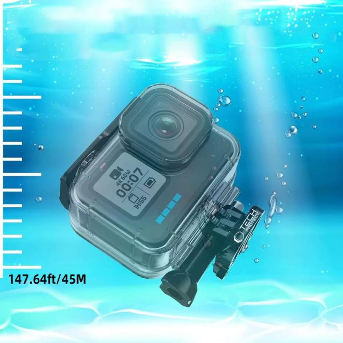 Bild 3, Tech-Protect Tech-Protect GoPro Hero 9-13 Vattentät Fodral Transparent