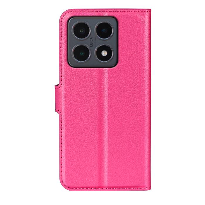 Bild 3,  Xiaomi 15T Fodral Litchi Läder Rosa