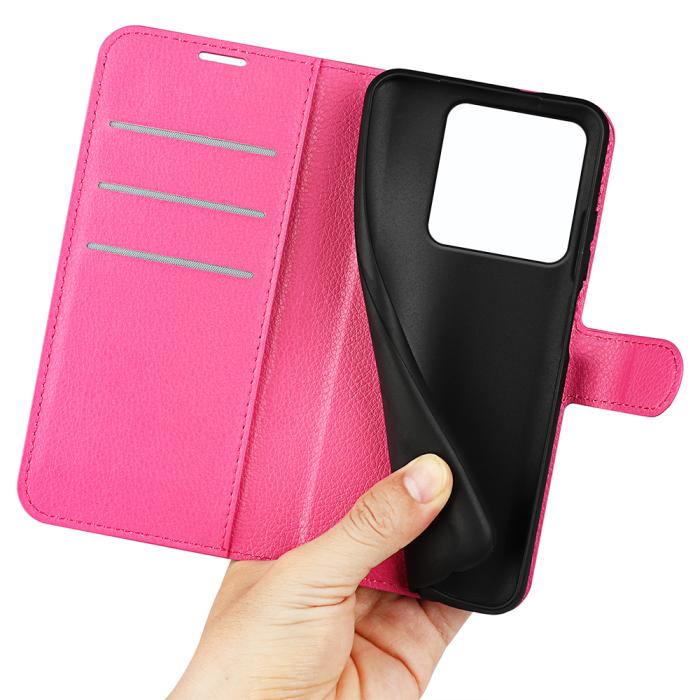 Bild 4,  Xiaomi 15T Fodral Litchi Läder Rosa