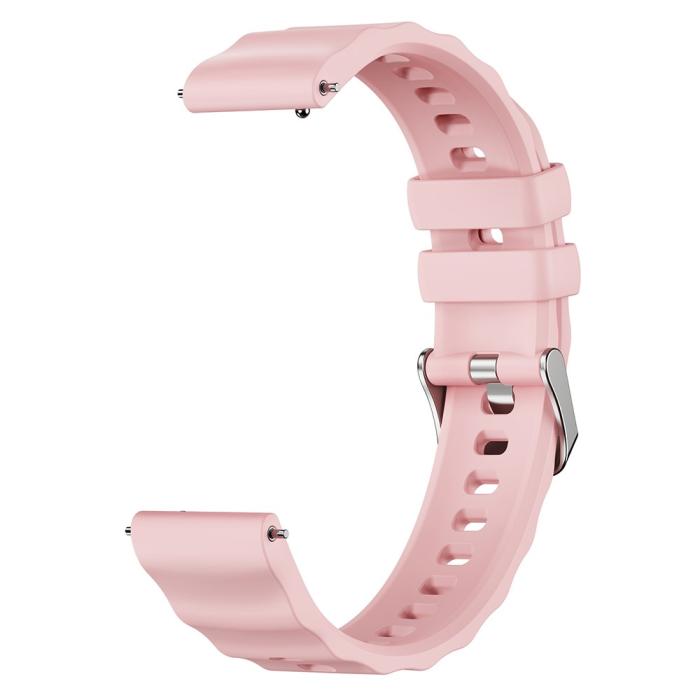 Bild 2,  Klockarmband 18 mm Quick Release Wave Silikon Rosa