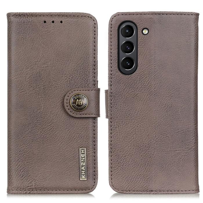 Bild 2, KHAZNEH KHAZNEH Samsung Galaxy S21 FE Fodral Läder Khaki