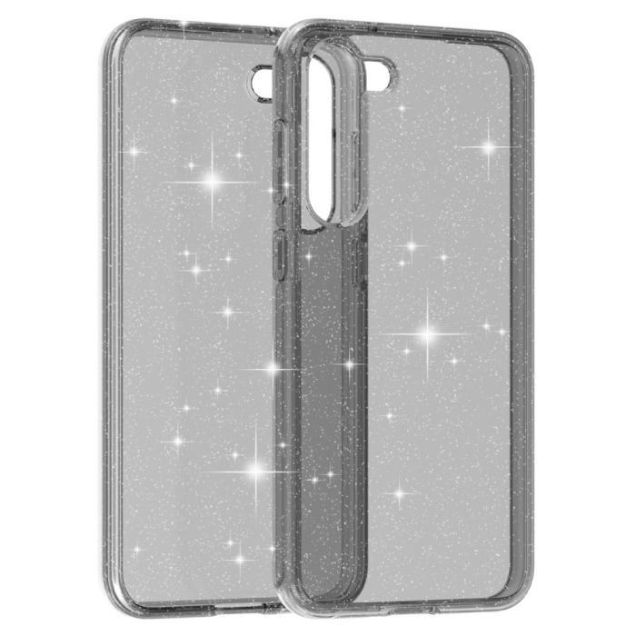 Bild 3,  Samsung Galaxy S23 Plus Skal Glitter Hybrid Grå
