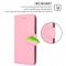  Samsung Galaxy S23 Plus Fodral Läder Ljus Rosa