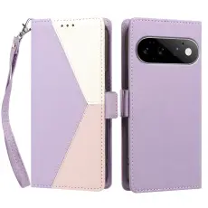  Google Pixel 11 / 11 Pro Fodral Flerf&auml;rgat Lila / Rosa / Vit