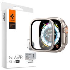 Spigen Spigen Apple Watch Ultra 49 mm Sk&auml;rmskydd Glas.tR Slim Pro Titanium