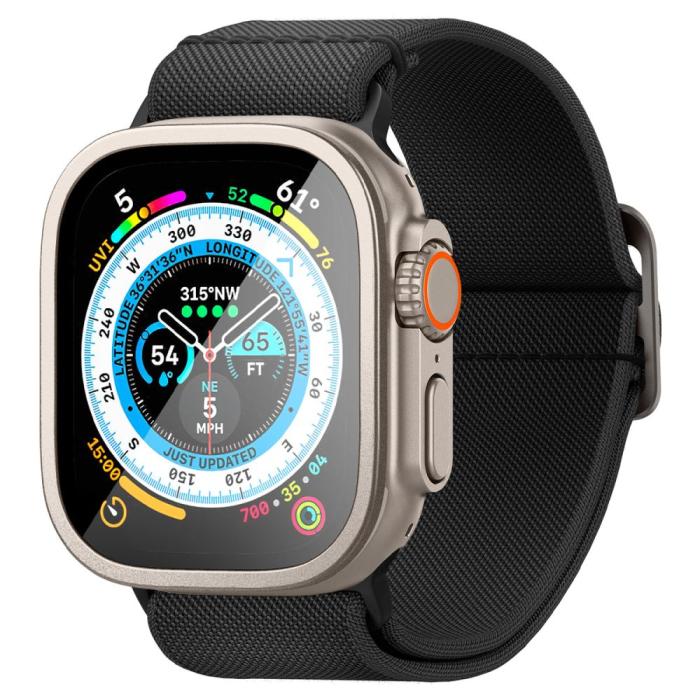 Bild 2, Spigen Spigen Apple Watch Ultra 49 mm Skärmskydd Glas.tR Slim Pro Titanium