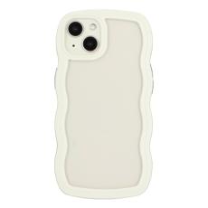  iPhone 15 Skal Wavy Hybrid Transparent/Vit