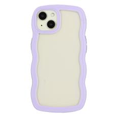  iPhone 15 Skal Wavy Hybrid Transparent/Lila