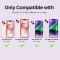 NORTHJO NORTHJO iPhone 15/15 Plus/14/14 Plus Linsskydd 3-PACK Lila