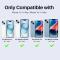NORTHJO NORTHJO iPhone 15/15 Plus/14/14 Plus Linsskydd Strass 3-PACK Blå