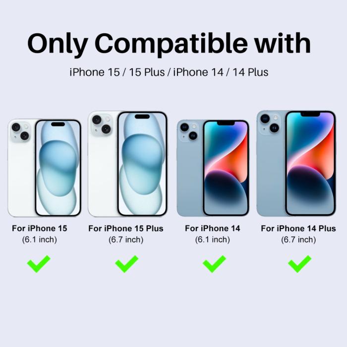Bild 2, NORTHJO NORTHJO iPhone 15/15 Plus/14/14 Plus Linsskydd Strass 3-PACK Blå