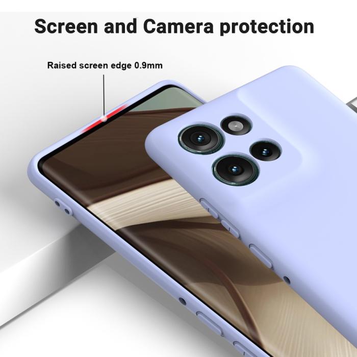 Bild 5,  Motorola Edge 50 Skal Liquid Silikon Lila