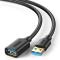 UGREEN UGREEN 2m USB 3.0 Hane Till Hona Förlängningskabel Svart