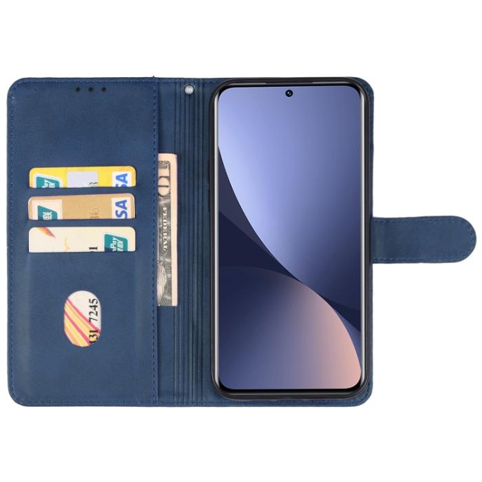 Bild 3,  Xiaomi 13 5G Fodral Solid Läder Blå