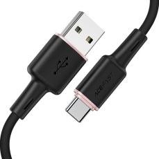 Acefast Acefast 3A USB-A Till USB-C 1.2m - Svart/Ros&eacute;guld