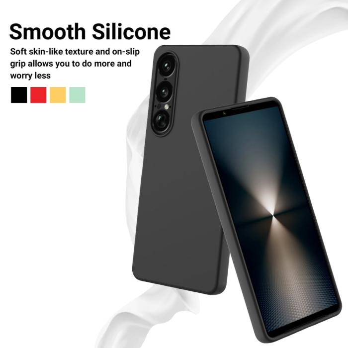 Bild 3,  Sony Xperia 1 VII Skal Liquid Silikon Svart