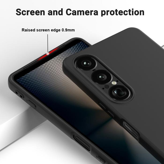 Bild 4,  Sony Xperia 1 VII Skal Liquid Silikon Svart