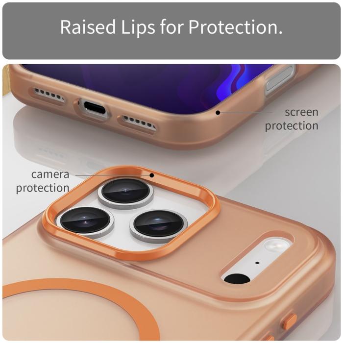 Bild 6,  iPhone 17 Pro Max Skal MagSafe Hybrid Orange