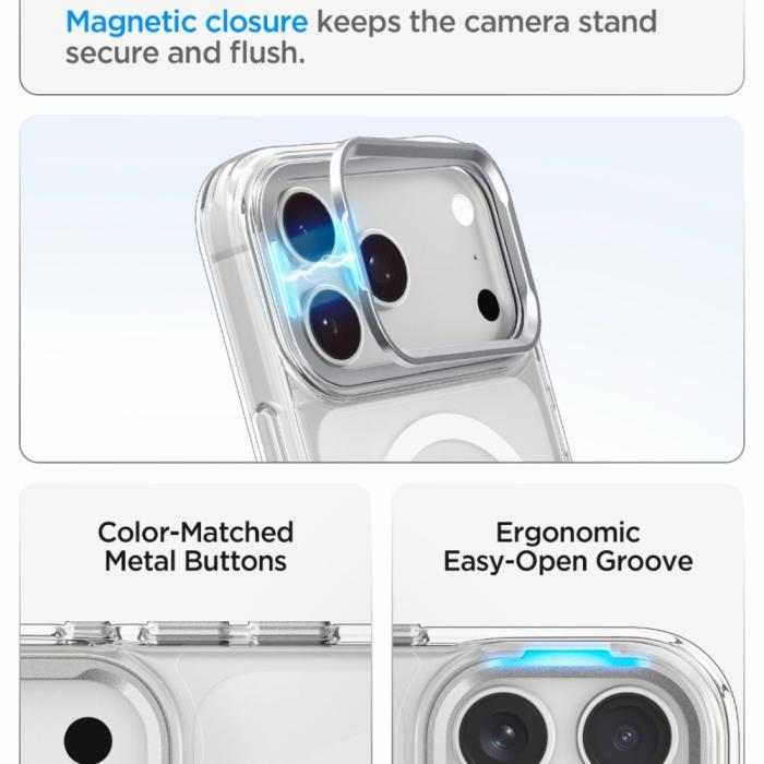 Bild 6, Spigen Spigen iPhone 18 Pro Max/17 Pro Max Skal MagSafe Ultra Hybrid Optik S
