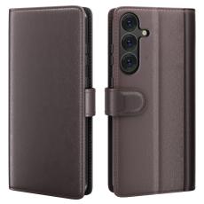  Samsung Galaxy S25 Plus Fodral Premium &Auml;kta L&auml;der Brun