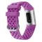  Silikon Armband Ihåligt Fitbit Charge 3 / 4 Lila