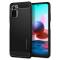 Spigen Xiaomi Redmi Note 10S - Spigen Rugged Armor Skal - Matt Svart