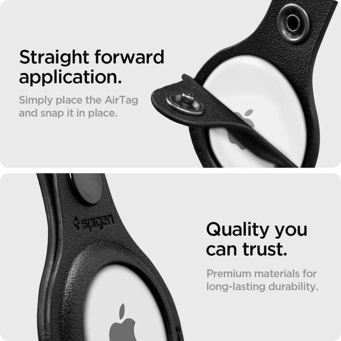 Bild 3, Spigen Spigen Valentinus Apple AirTag 2/1 Hållare - Svart