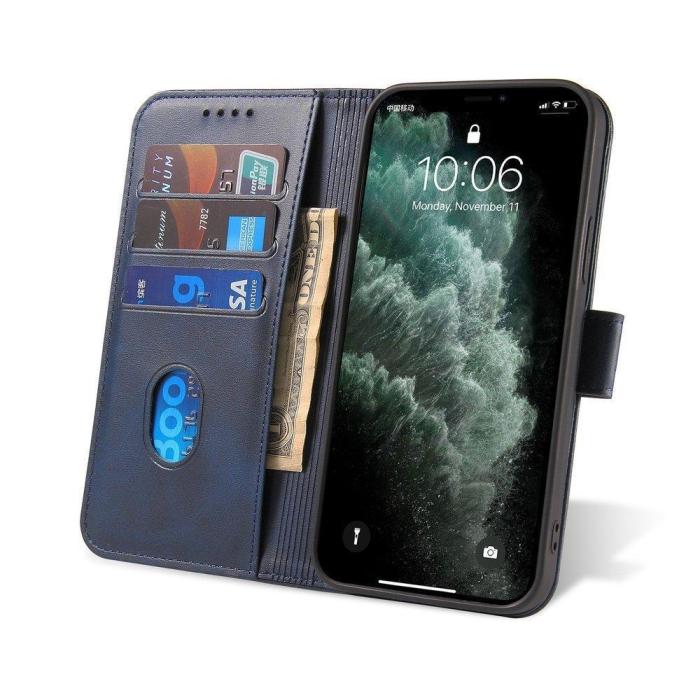 Bild 4,  Xiaomi Redmi Note 10S - Läder Fodral Solid - Blå