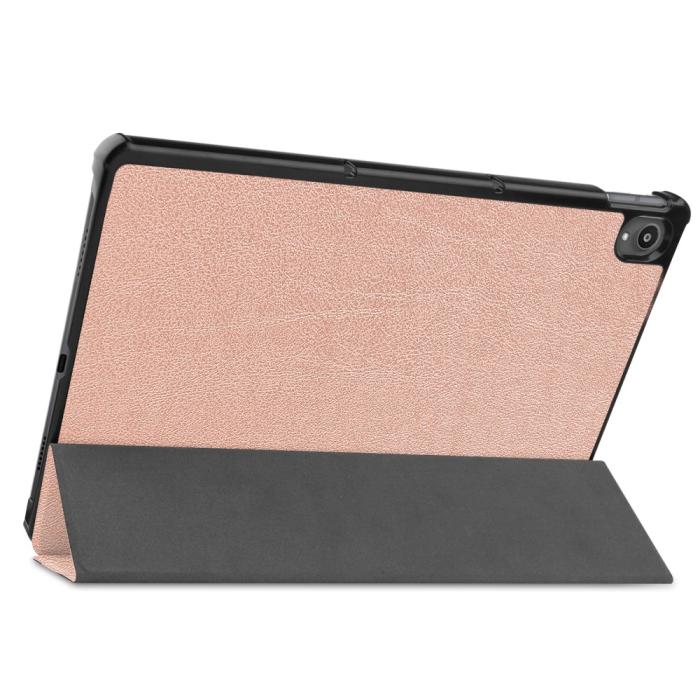 Bild 5,  Lenovo Tab P11 / P11 Plus - Tri-Fold Läder Fodral - Roséguld