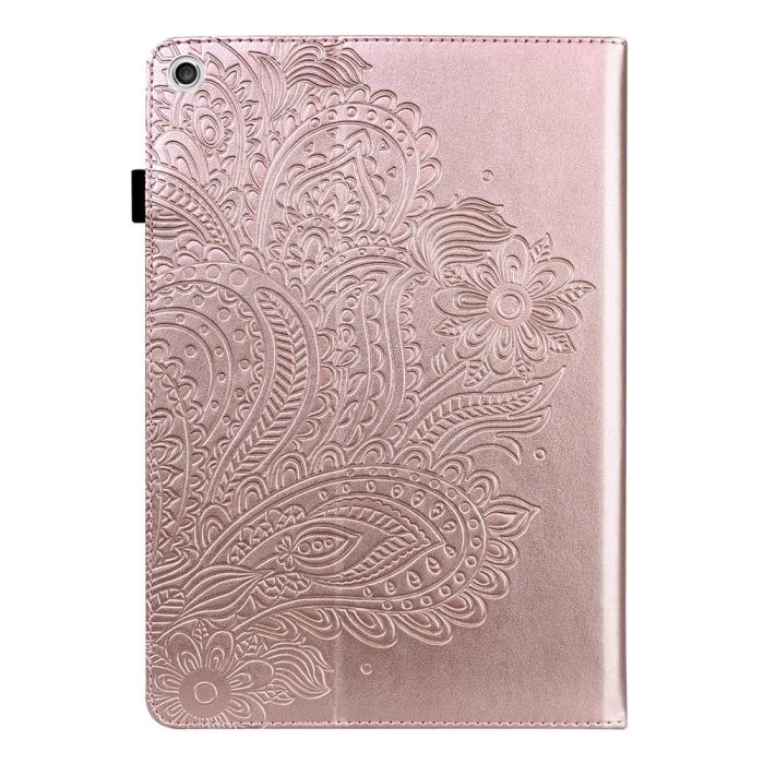 Bild 2,  Lenovo Tab M10 HD (2nd Gen) - Mandala Läder Fodral - Roséguld
