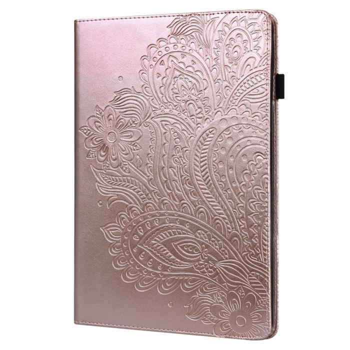 Bild 3,  Lenovo Tab M10 HD (2nd Gen) - Mandala Läder Fodral - Roséguld